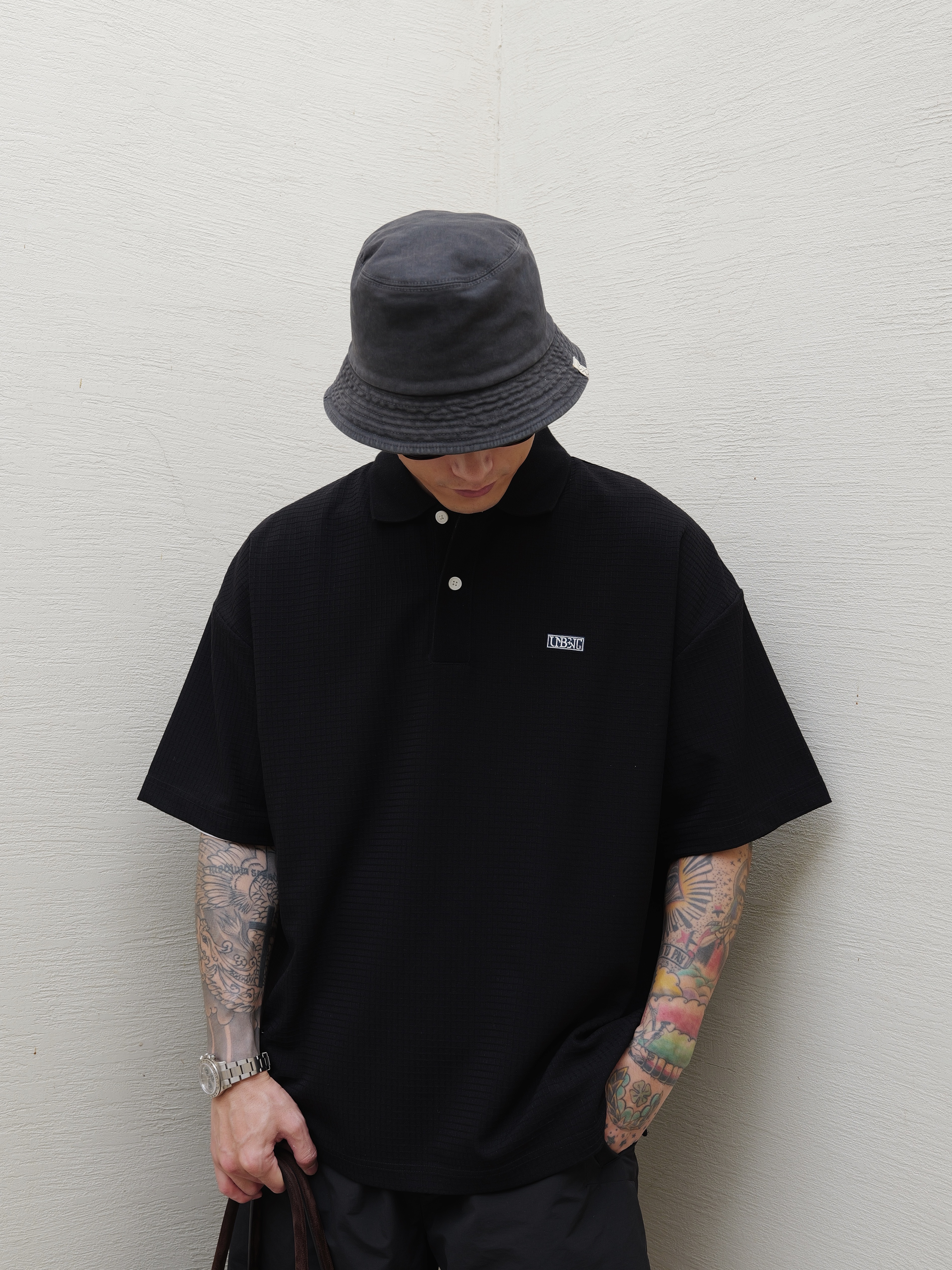 Unbent 25 s/s 華夫格POLO短袖