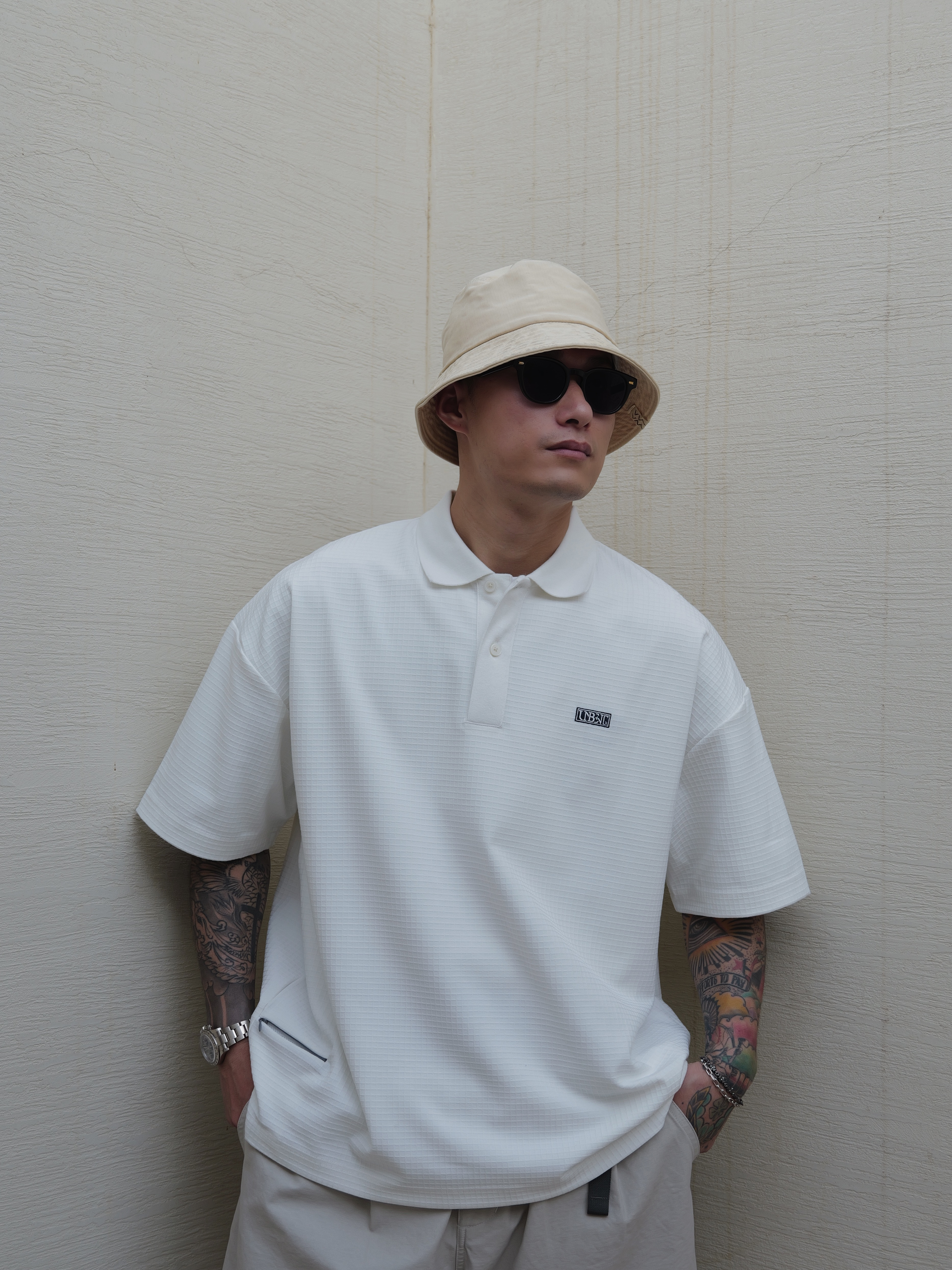 Unbent 25 s/s 華夫格POLO短袖