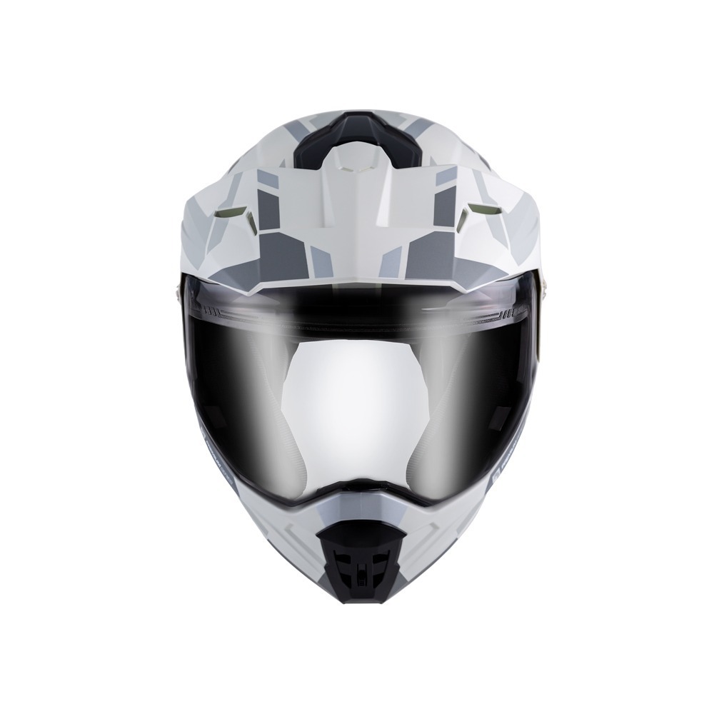 SOL SM-6P 前衛者 消光灰/銀 彩繪 複合可掀式安全帽 內墨片