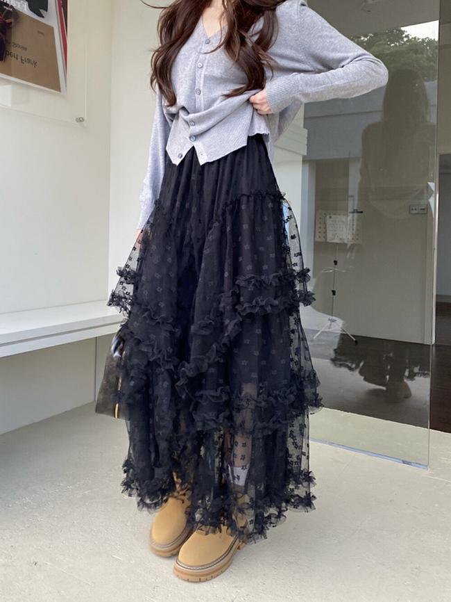 甜美網紗蛋糕裙-預購