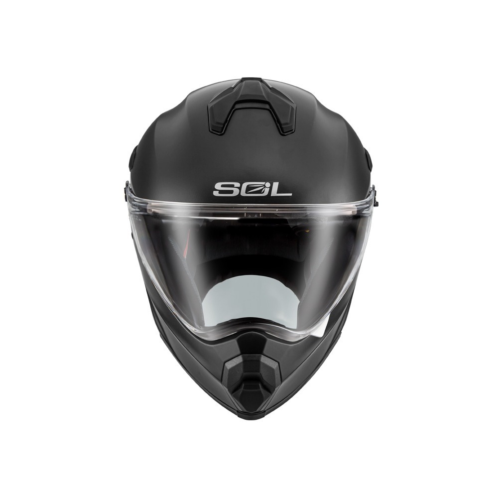 SOL SS-2P 消光黑 素色 複合式安全帽（帽舌需另加購）