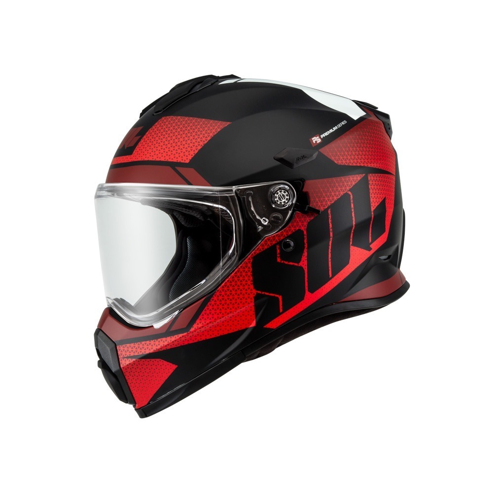 SOL SS-2P 太空漫遊 消光黑/紅 彩繪 複合式安全帽（帽舌需另加購）