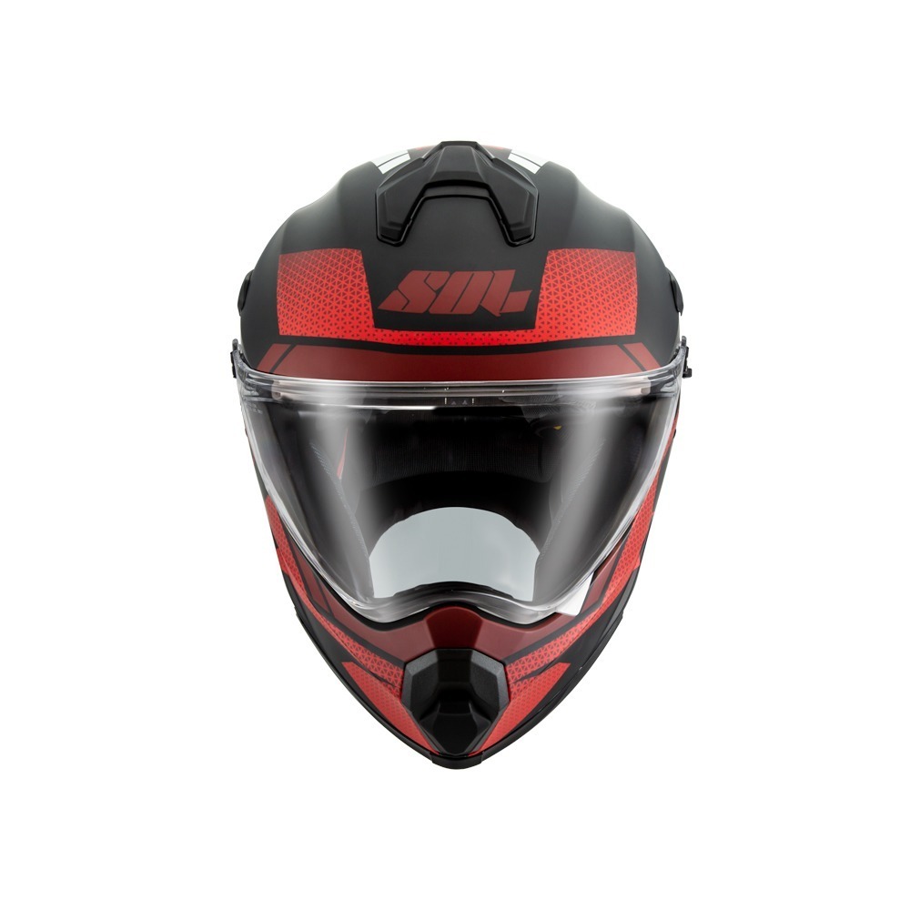 SOL SS-2P 太空漫遊 消光黑/紅 彩繪 複合式安全帽（帽舌需另加購）