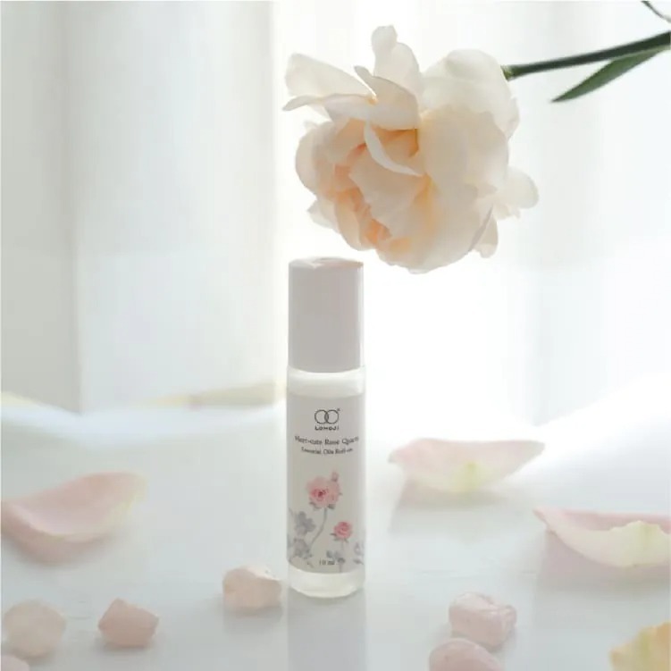 *添好運+增人緣* 玫瑰粉 水晶 精油棒 RELAX + ME TIME