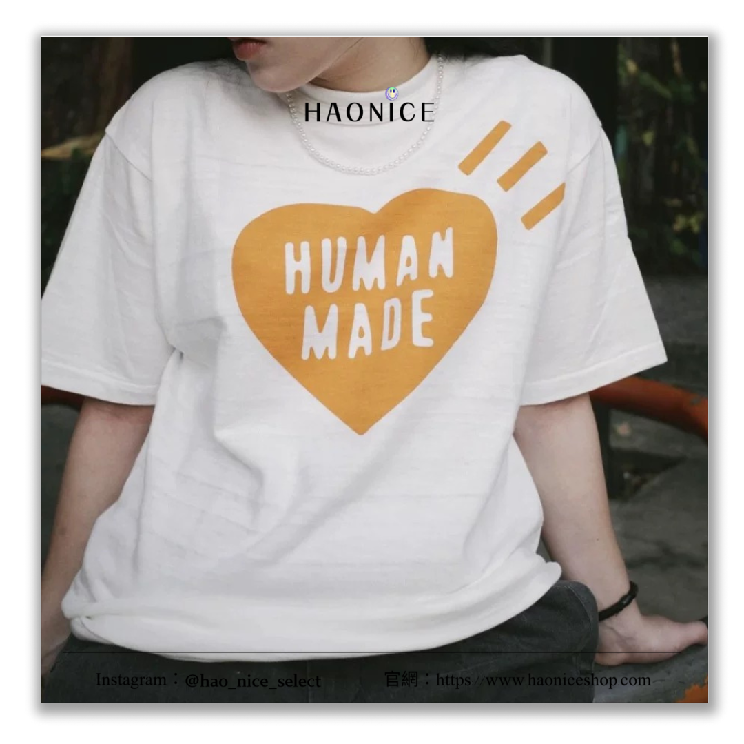【HAO NICE 】日本🇯🇵潮流 HUMAN MADE 25SS 春秋新款 HUMAN MADE Heart Tee日本各門店限定款 彩色愛心❤️竹節棉短T