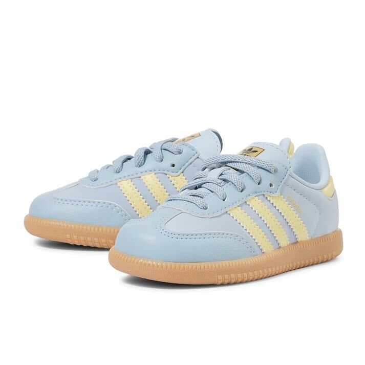 Adidas Originals Samba OG EL I 日本新款 馬卡龍藍 黃色 小童 童鞋 JH7601