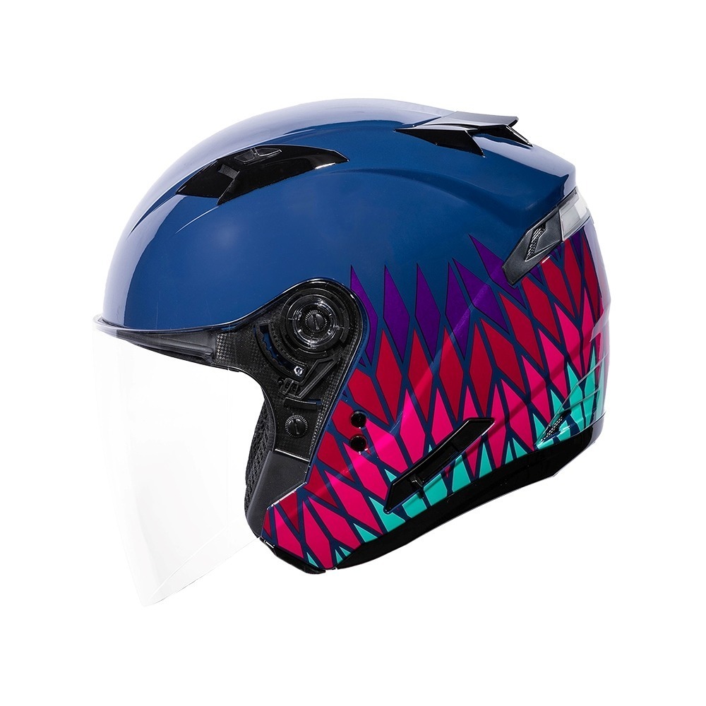 SOL GMAX OF-77 夜曲_藍/粉 彩繪 3/4罩式 內墨片