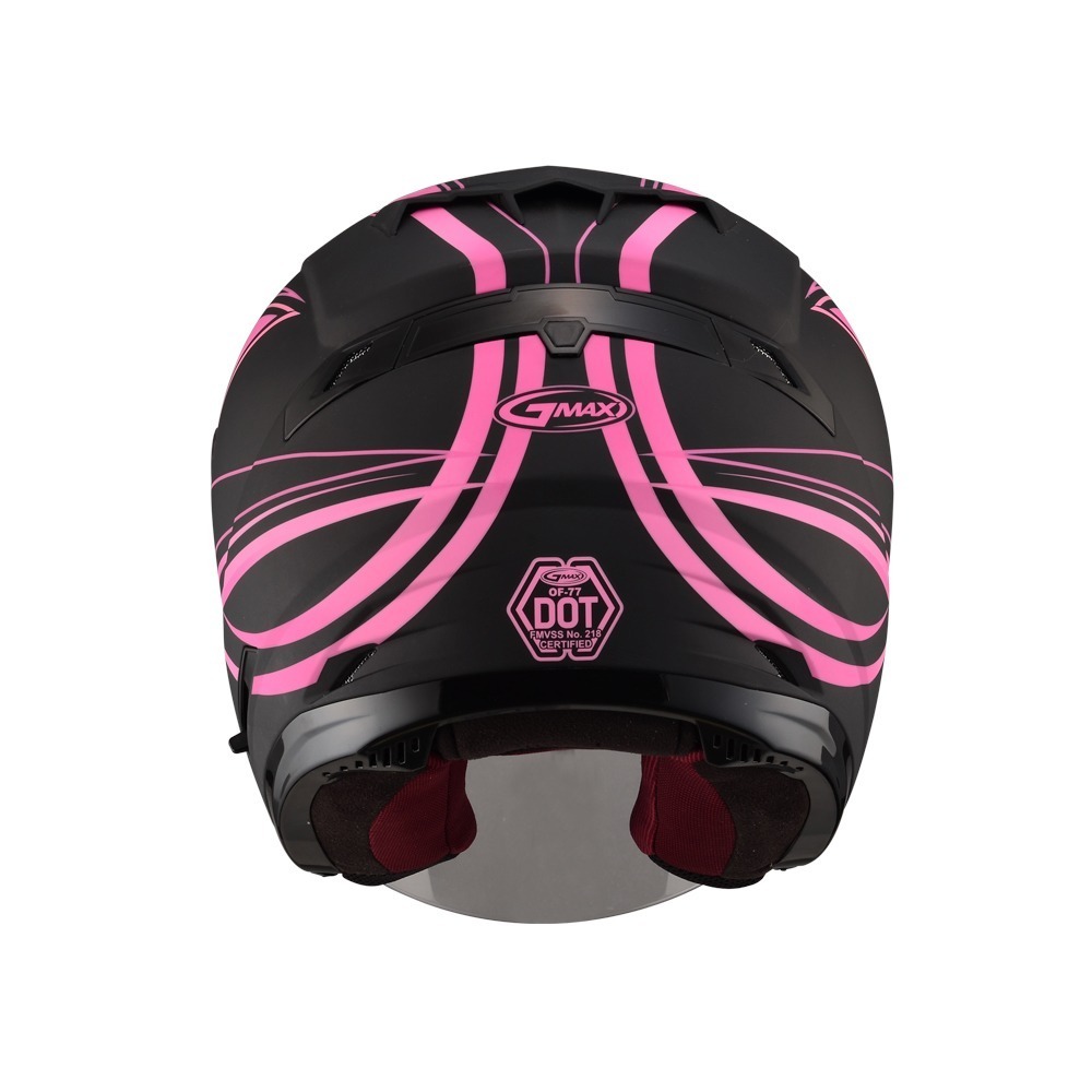 SOL GMAX OF-77 DERK 消光黑/粉 彩繪 3/4罩式 內墨片