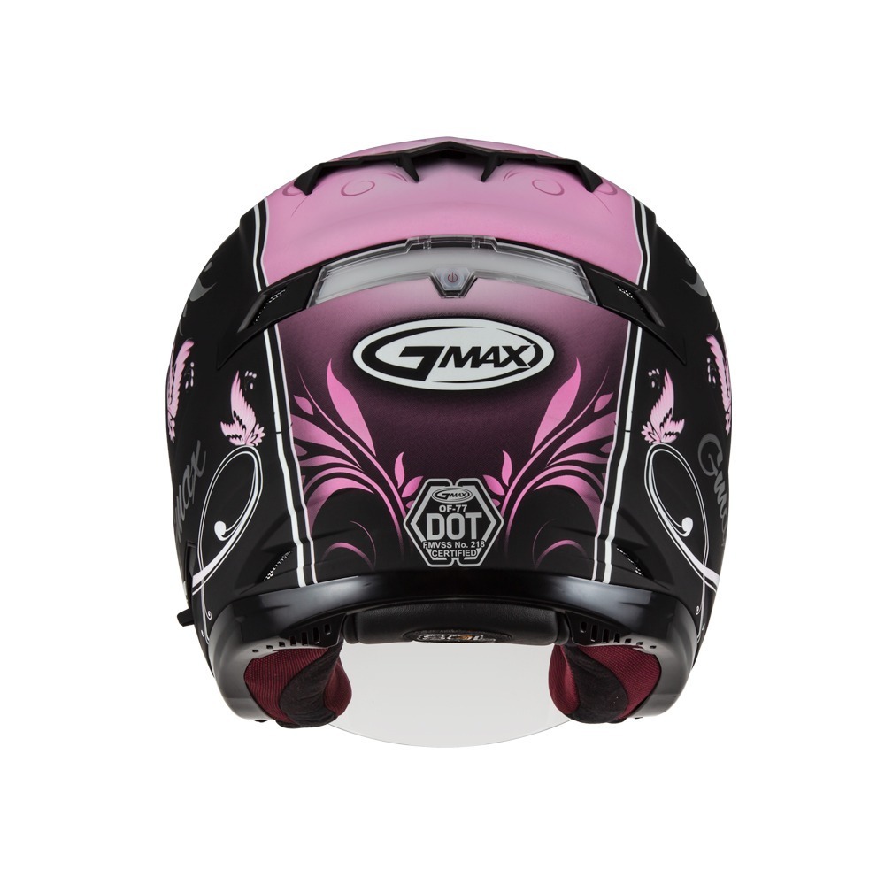 SOL GMAX OF-77 蝴蝶三代 消光黑/粉 彩繪 3/4罩式 內墨片