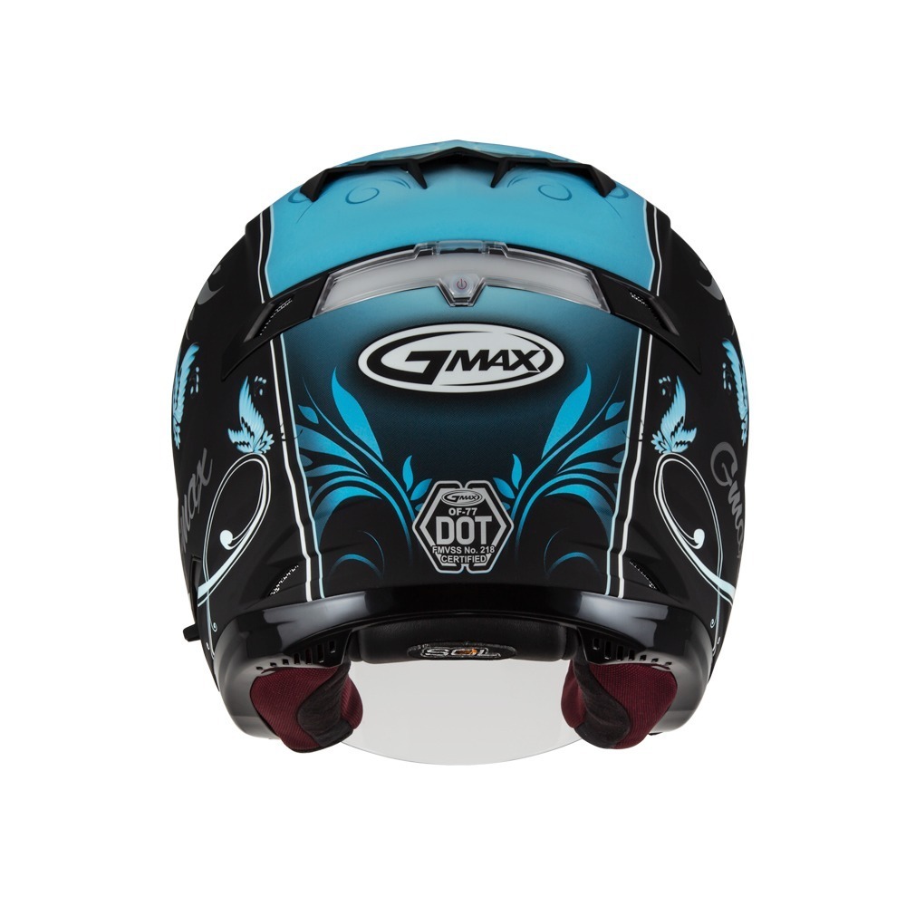 SOL GMAX OF-77 蝴蝶三代 消光黑/藍 彩繪 3/4罩式 內墨片