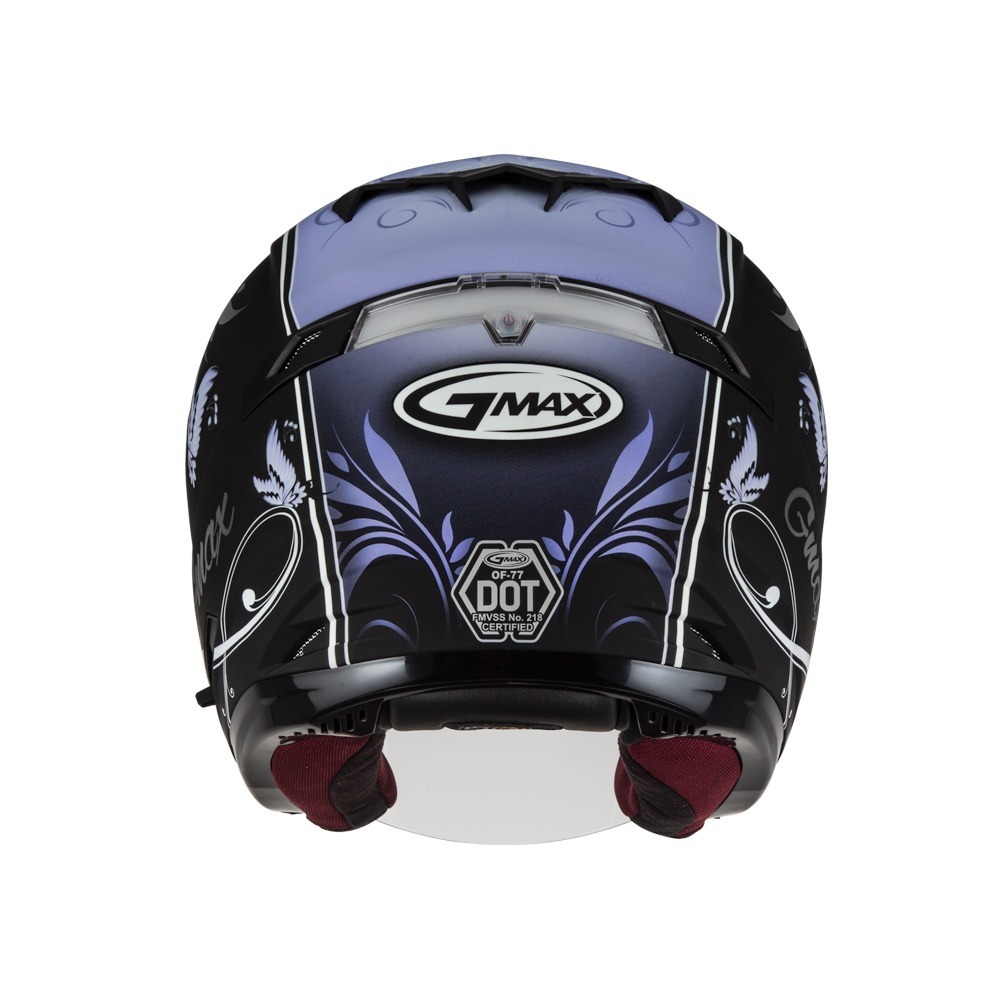 SOL GMAX OF-77 蝴蝶三代 消光黑/紫 彩繪 3/4罩式 內墨片