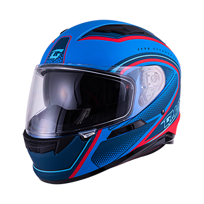 SOL GMAX FF-98 復甦 消光藍/紅 彩繪 全罩式安全帽 內墨片