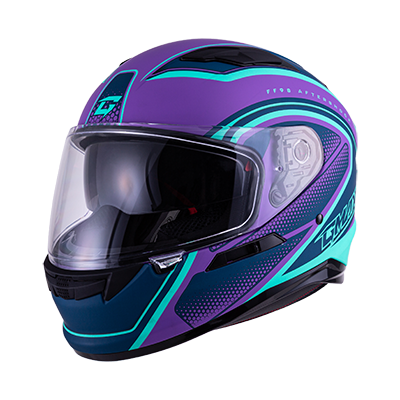 SOL GMAX FF-98 復甦 消光紫/藍綠 彩繪 全罩式安全帽 內墨片