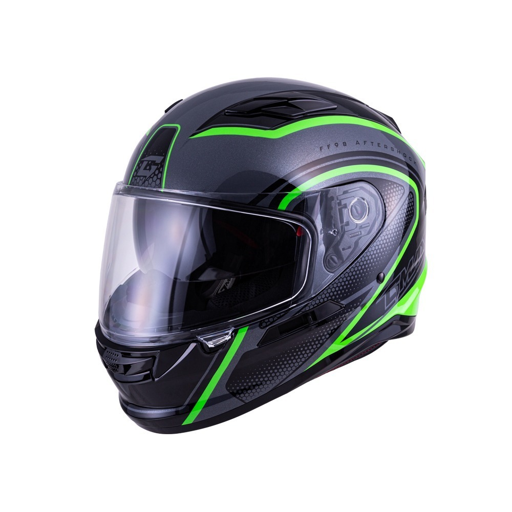 SOL GMAX FF-98 復甦 灰/黑綠 彩繪 全罩式安全帽 內墨片