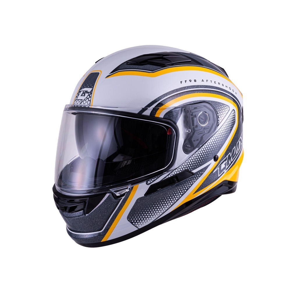 SOL GMAX FF-98 復甦 白/黃 彩繪 全罩式安全帽 內墨片