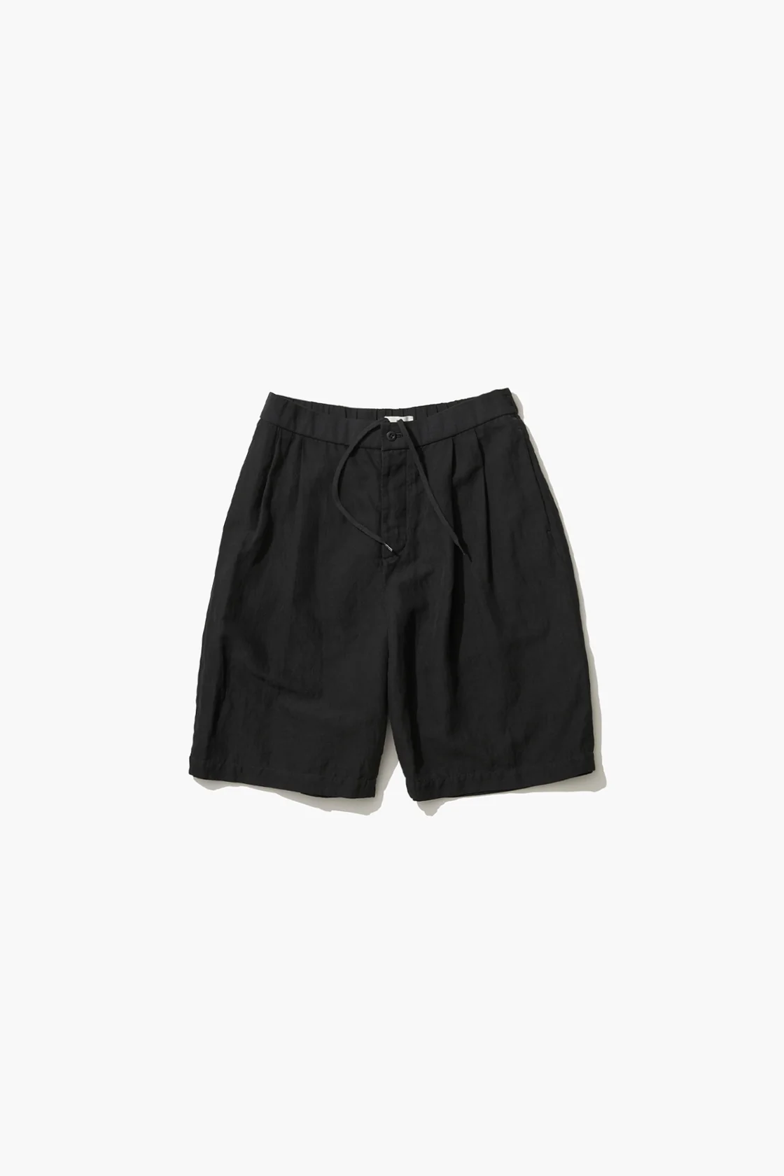 ATON COTTON LINEN VOILE TWO TUCKED EASY SHORTS (2COL)