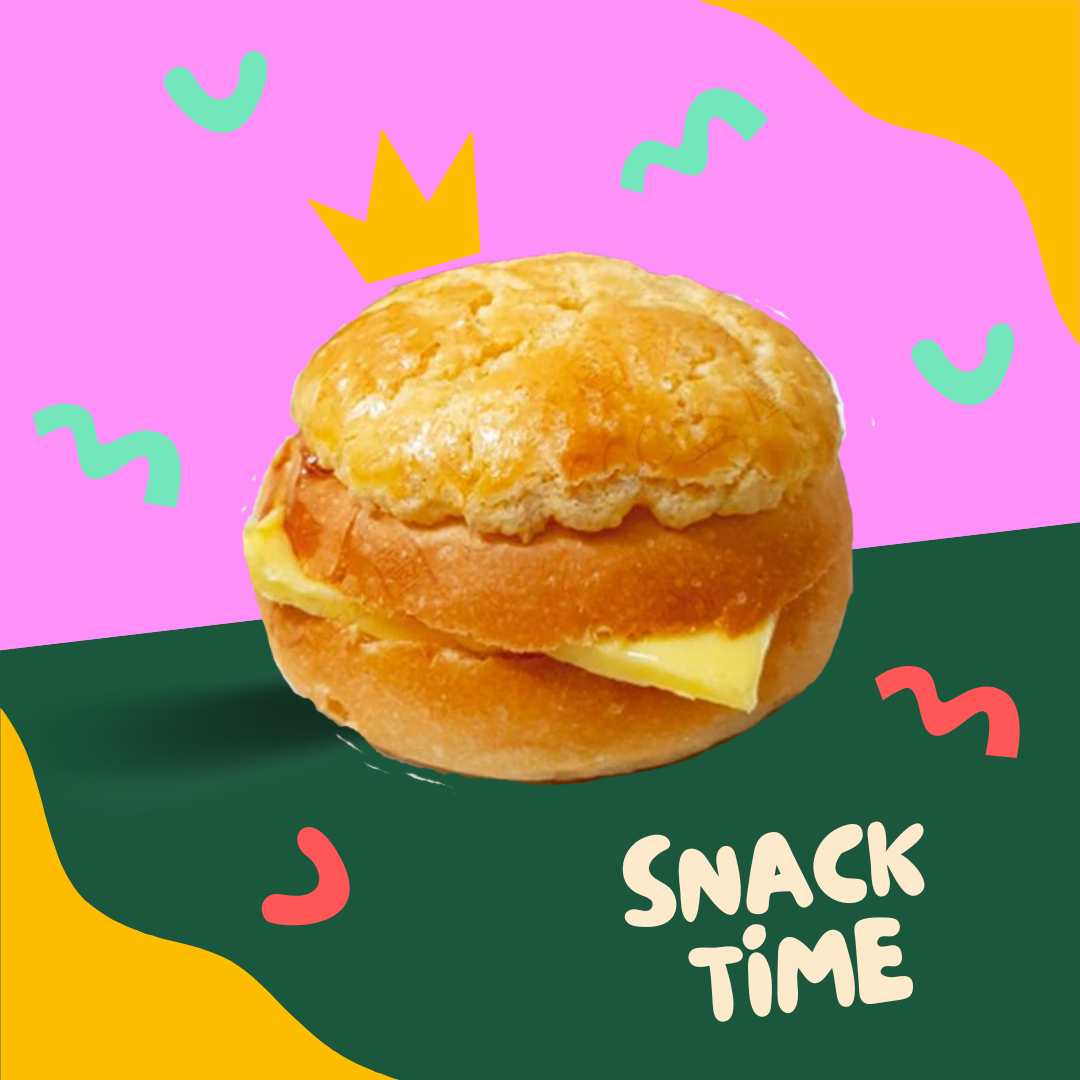 香港經典小冰火菠蘿油 兩入/包  (內含奶油切片)