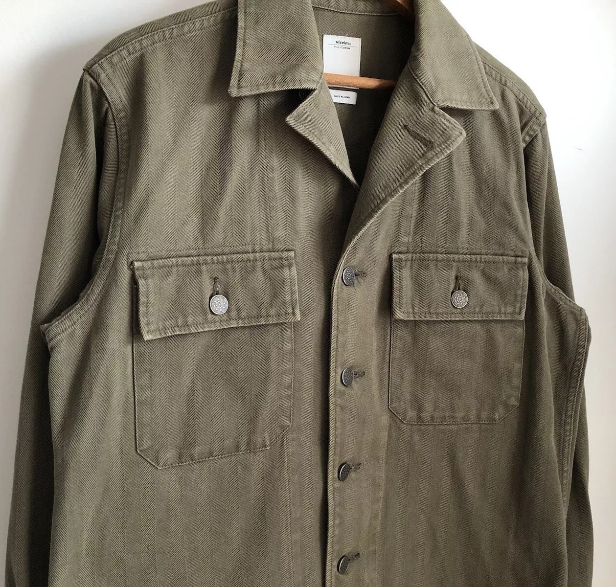 9/21 RE-STOCK: VISVIM WILLARD SHIRT JKT HERRINGBONE - OLIVE SIZE 1 PRE ORDER ITEM (預訂中)