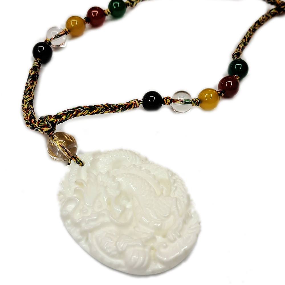 祥龍{硨磲}+五行珠項鍊【十方】140869