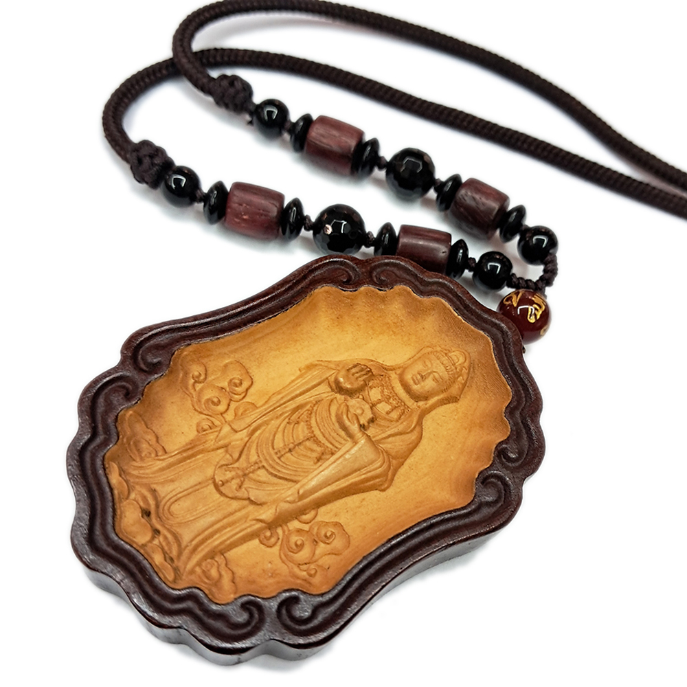 觀音菩薩{黃陽木}項鍊【十方】142101