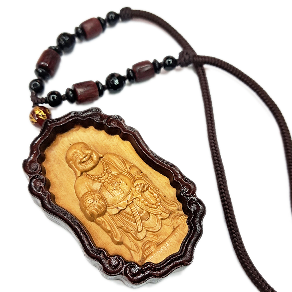 彌勒佛{黃陽木}項鍊【十方】142866