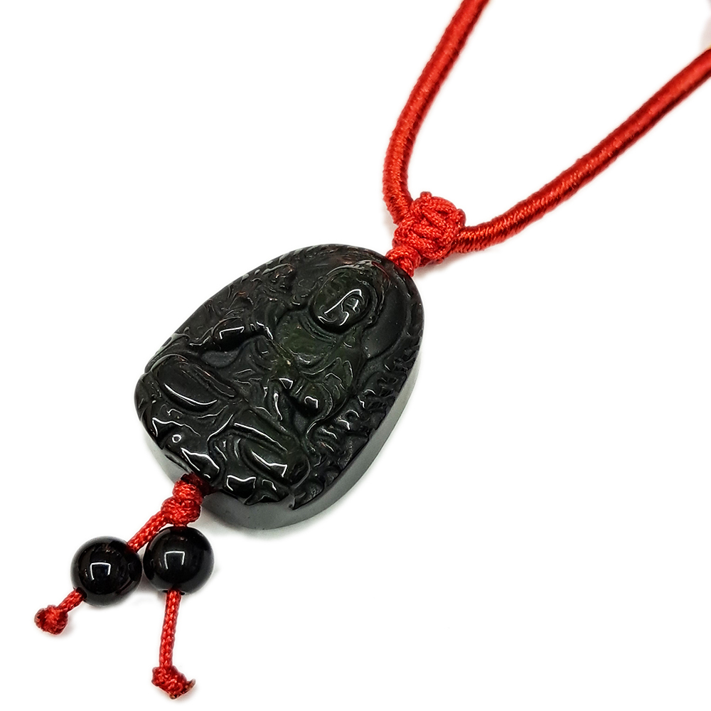 大勢至菩薩{彩虹黑曜石}項鍊【十方】147915