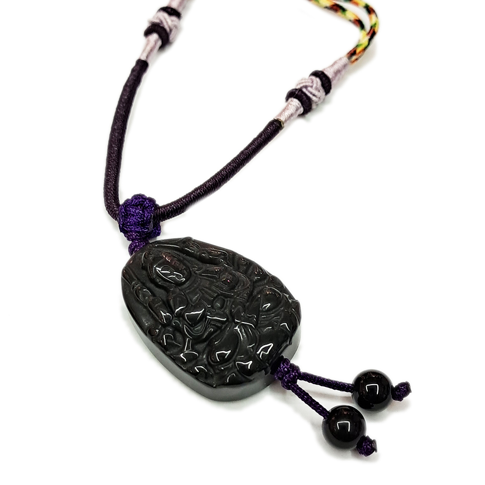 千手觀音菩薩{彩虹黑曜石}項鍊【十方】147916