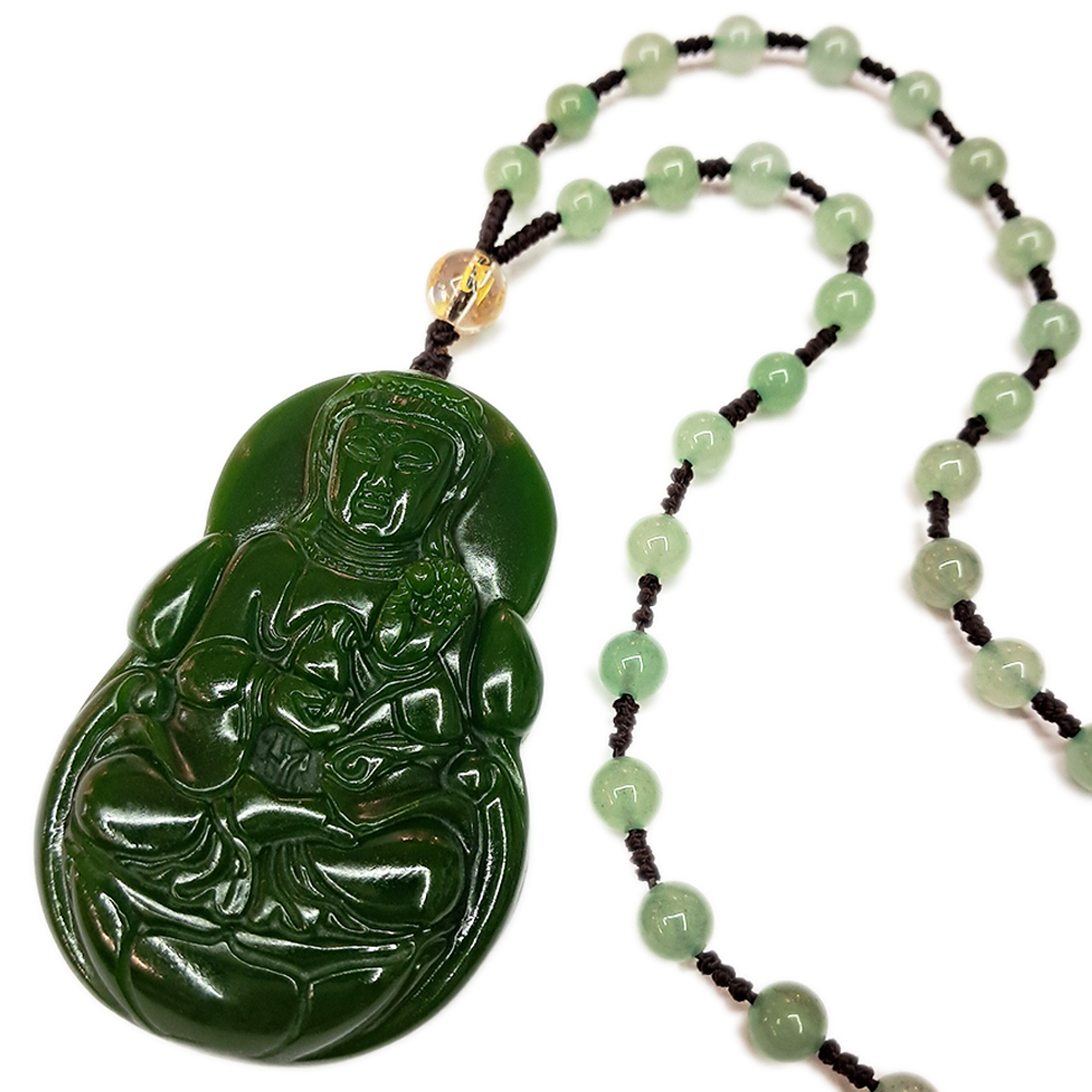 和闐碧玉觀音+東菱玉項鍊【十方】149438