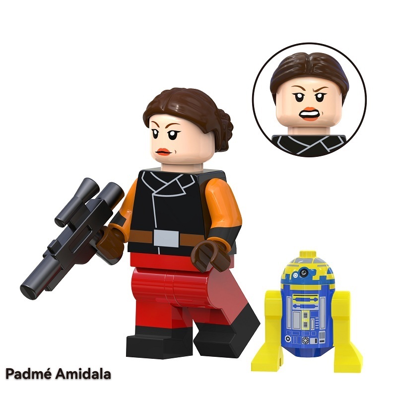 Star Wars Padme Amidala Custom Minifigures Minifigs Fit Lego TV6113 TV8107
