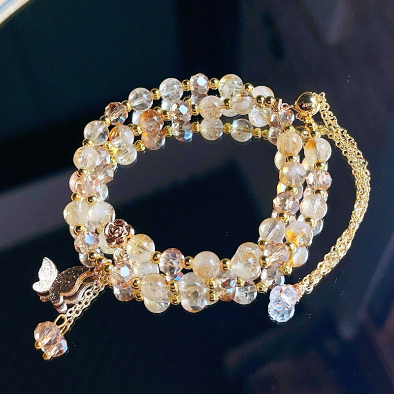 【星軌】黃塔晶/黃水晶雙圈水晶手鍊