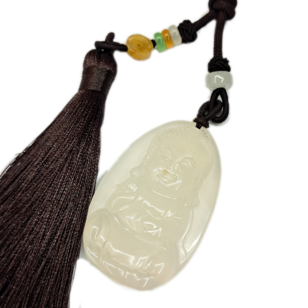 童顏佛陀 白玉髓 吉祥掛飾【十方】149731