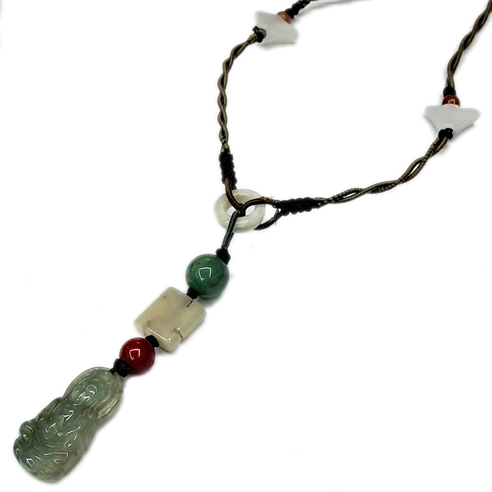 玉觀音卍{微型}中國結項鍊【十方】150571