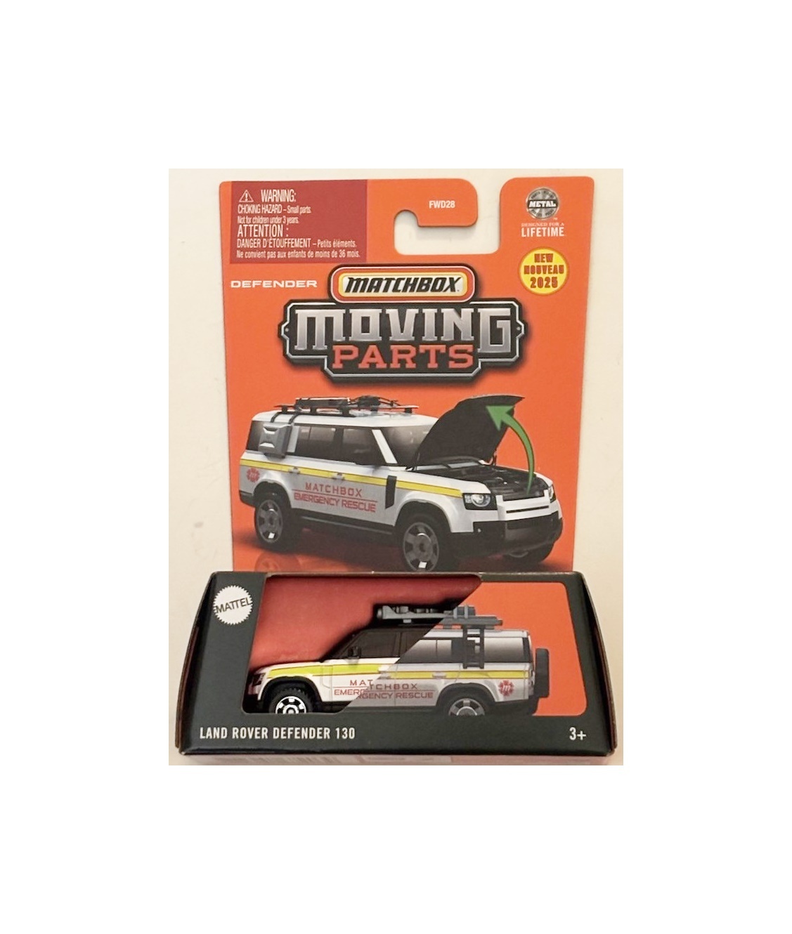 Matchbox Moving Parts Rover Matchbox Moving Parts Land Rover Defender 130 Rescue