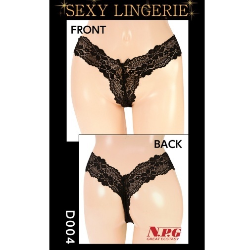 NPG D004 Sexy Panties - Black