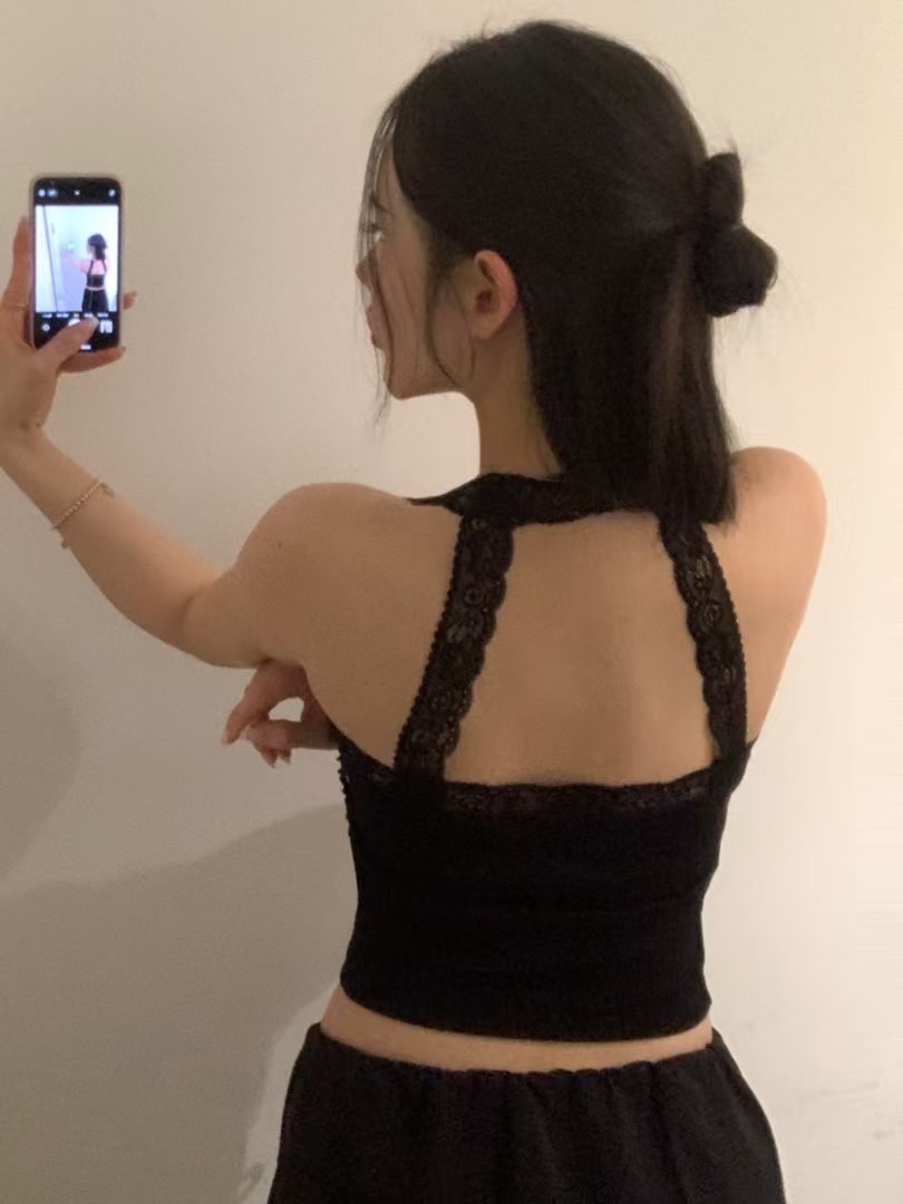美背蕾絲設計bra內搭背心