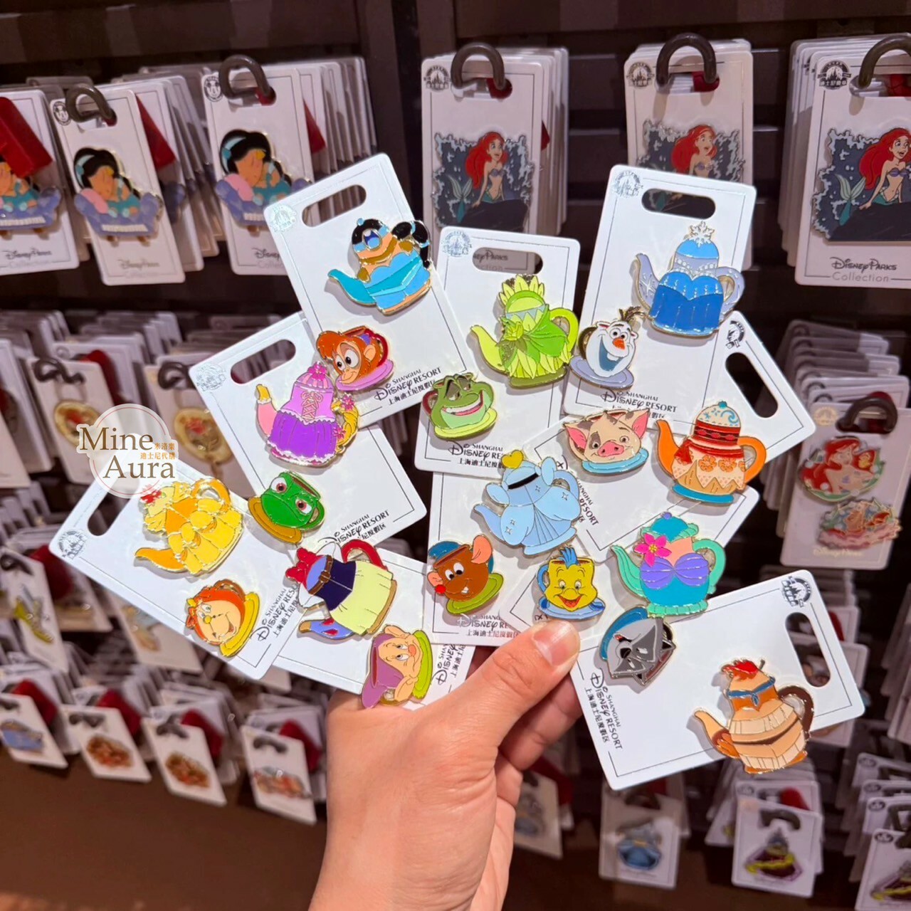 公主系列 Princess Line 茶壺 造型 磁鐵 -上海迪士尼樂園