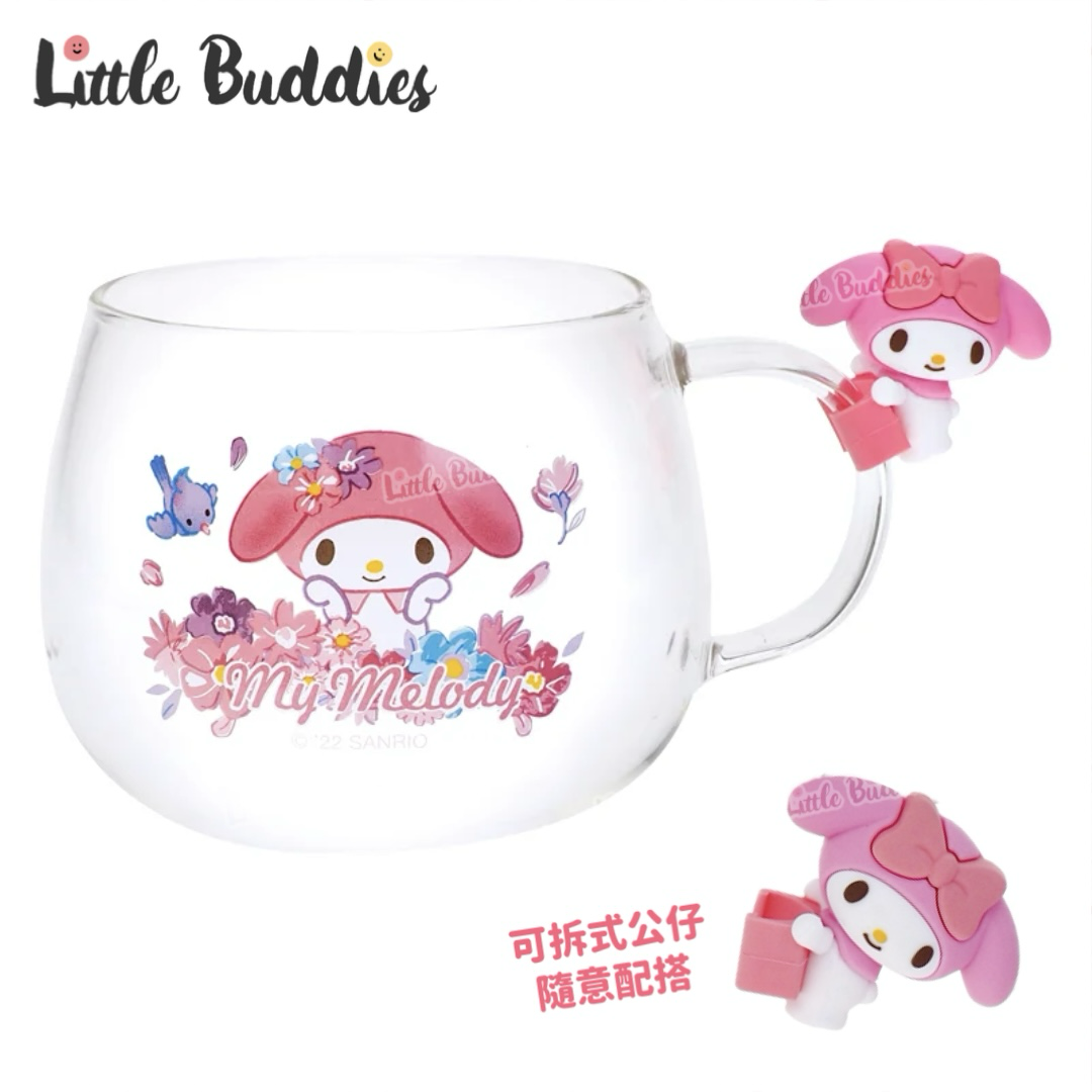 SALE Sanrio My Melody 裝飾公仔玻璃杯
