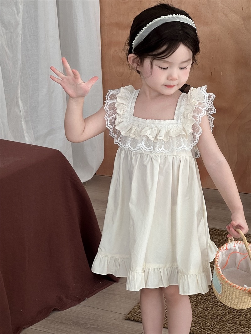 法式甜美花邊洋裝