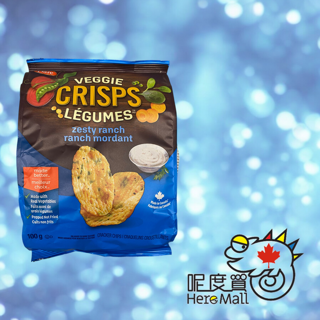 [加拿大直送] DARE 菜片脆片 酸忌廉/海鹽味 100g 【2packs 裝】 (逢星期日截單,7至10個工作天送貨)
