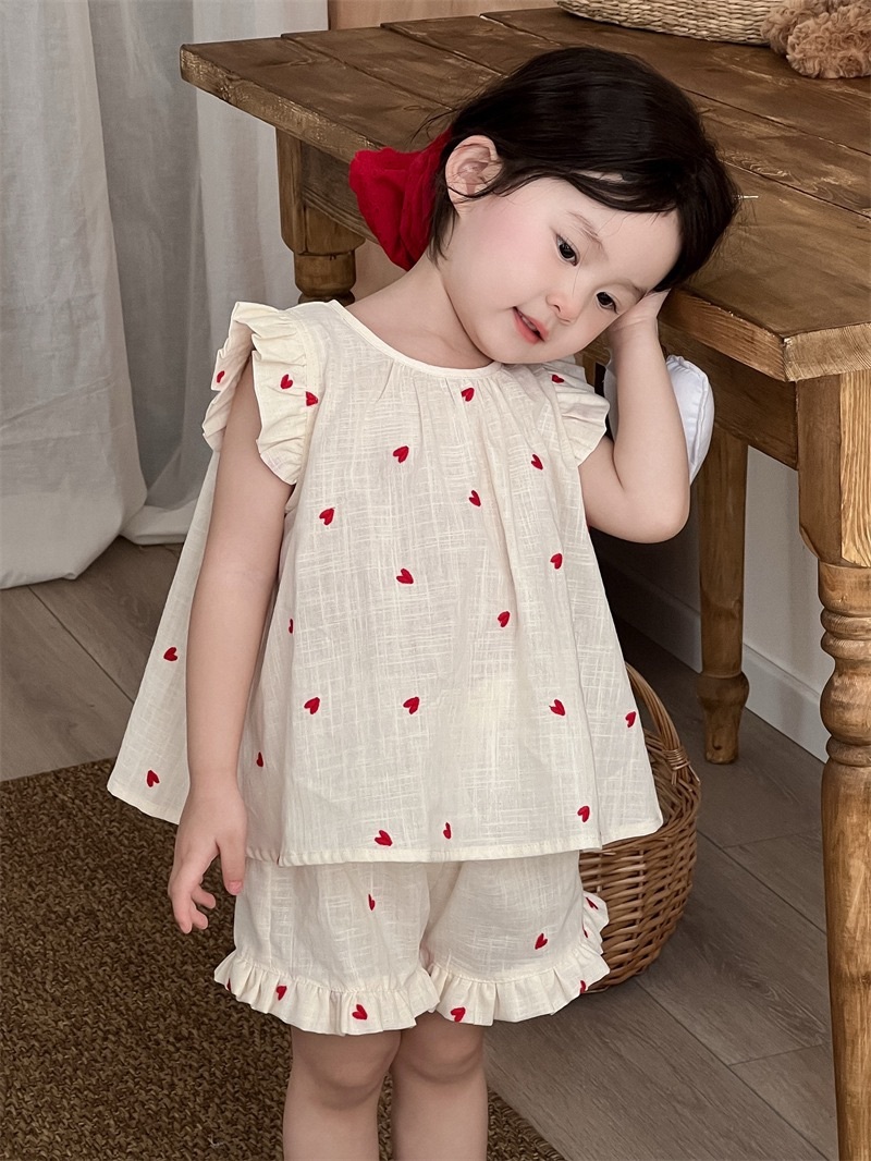 小愛心飛袖套裝