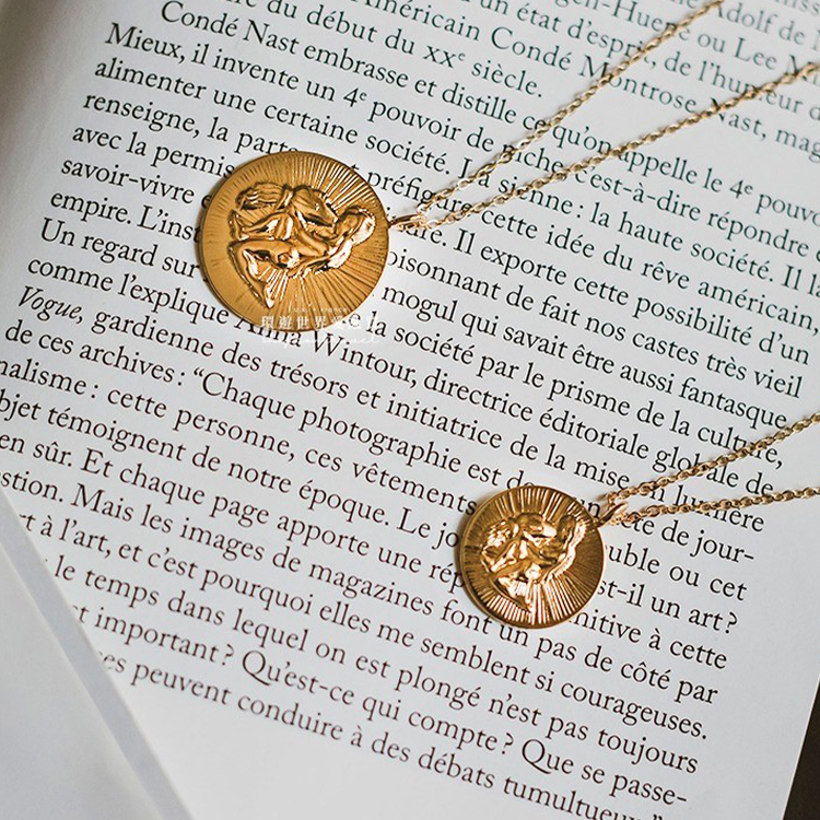 法國 Fabien Ajzenberg 金幣吊墜星座手工項鍊