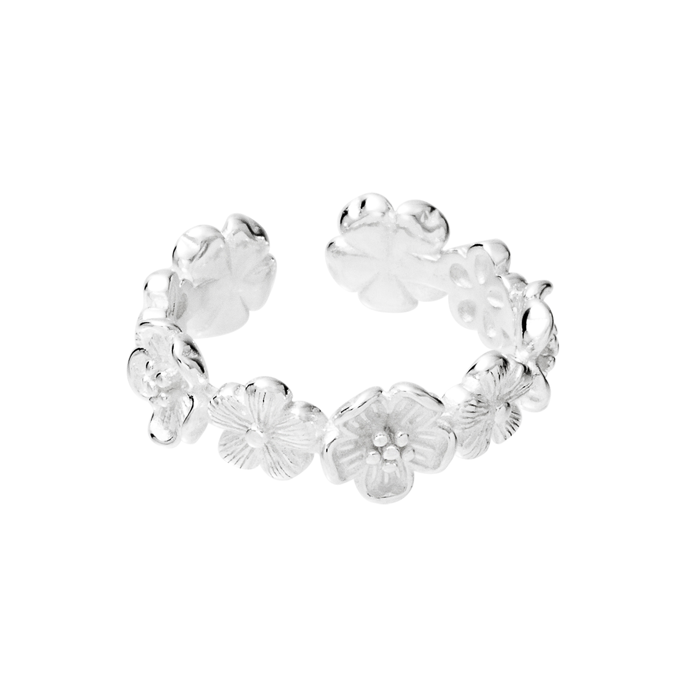 純銀,小花,戒指,平價飾品