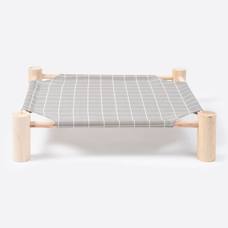 SP 寵物床/灰格紋