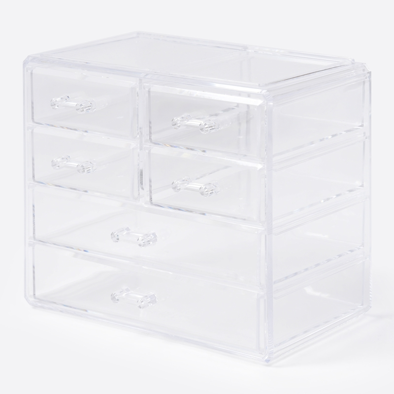 SP 透明小物收納盒/六格抽屜 23.5x14.5x19.8cm