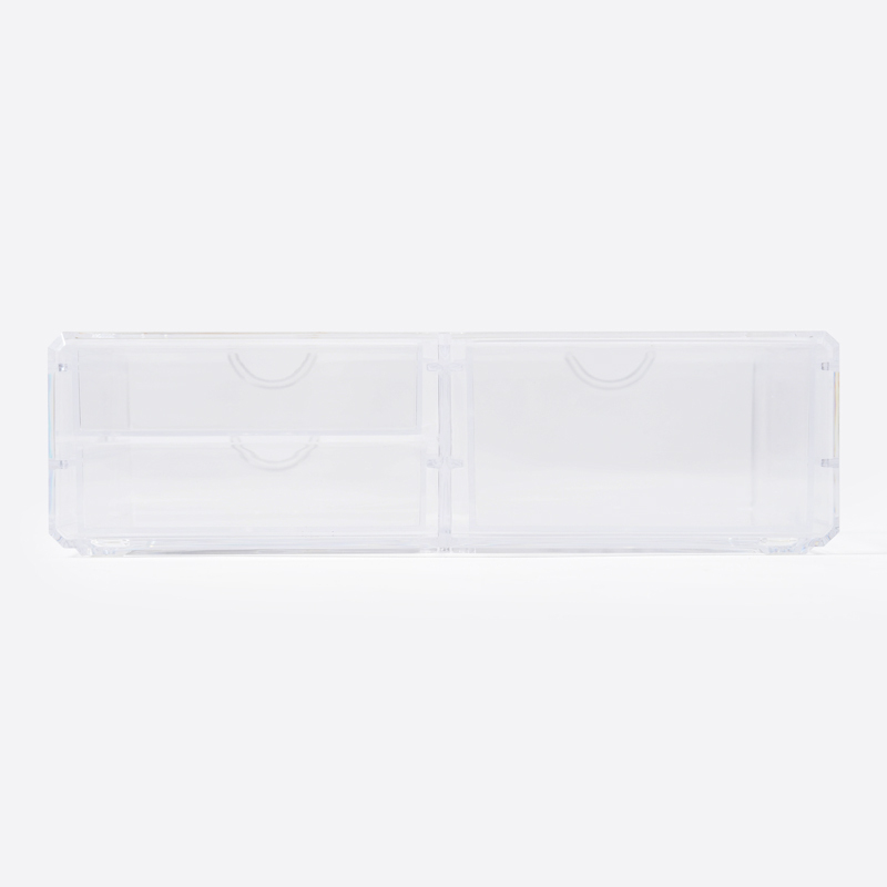 SP 三層抽屜小物收納盒/透明 32x20x9cm