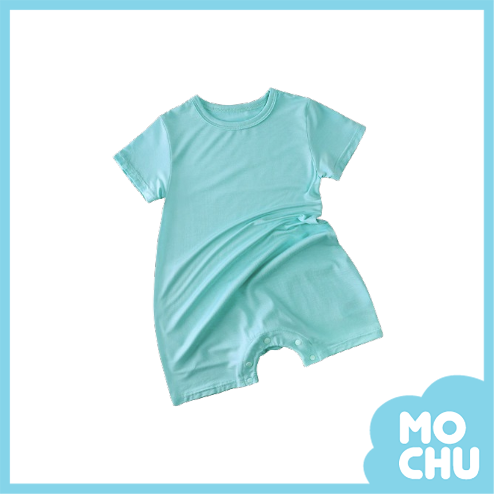 純色莫代爾短袖連身衣(六色)