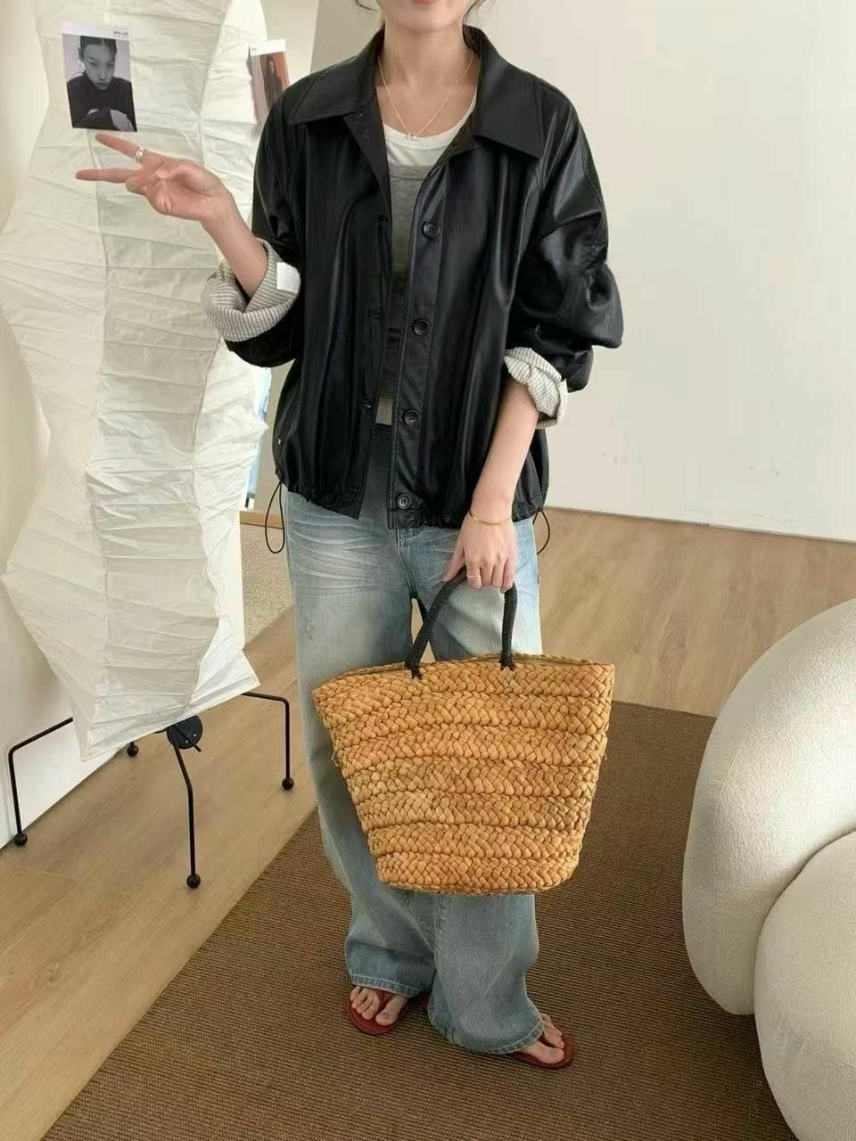 JK#14582🤎Casual Leather