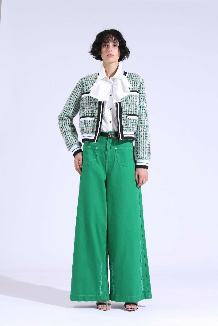 BE10016D1 彩格運動小香外套