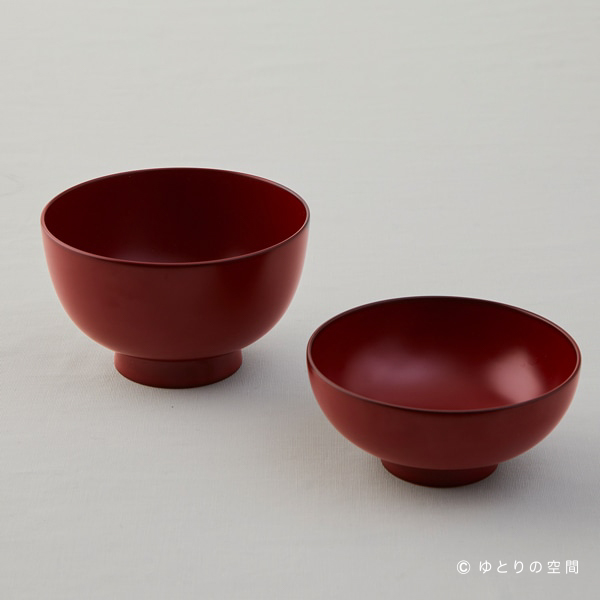 栗原晴美-越前塗親子碗 / 朱紅