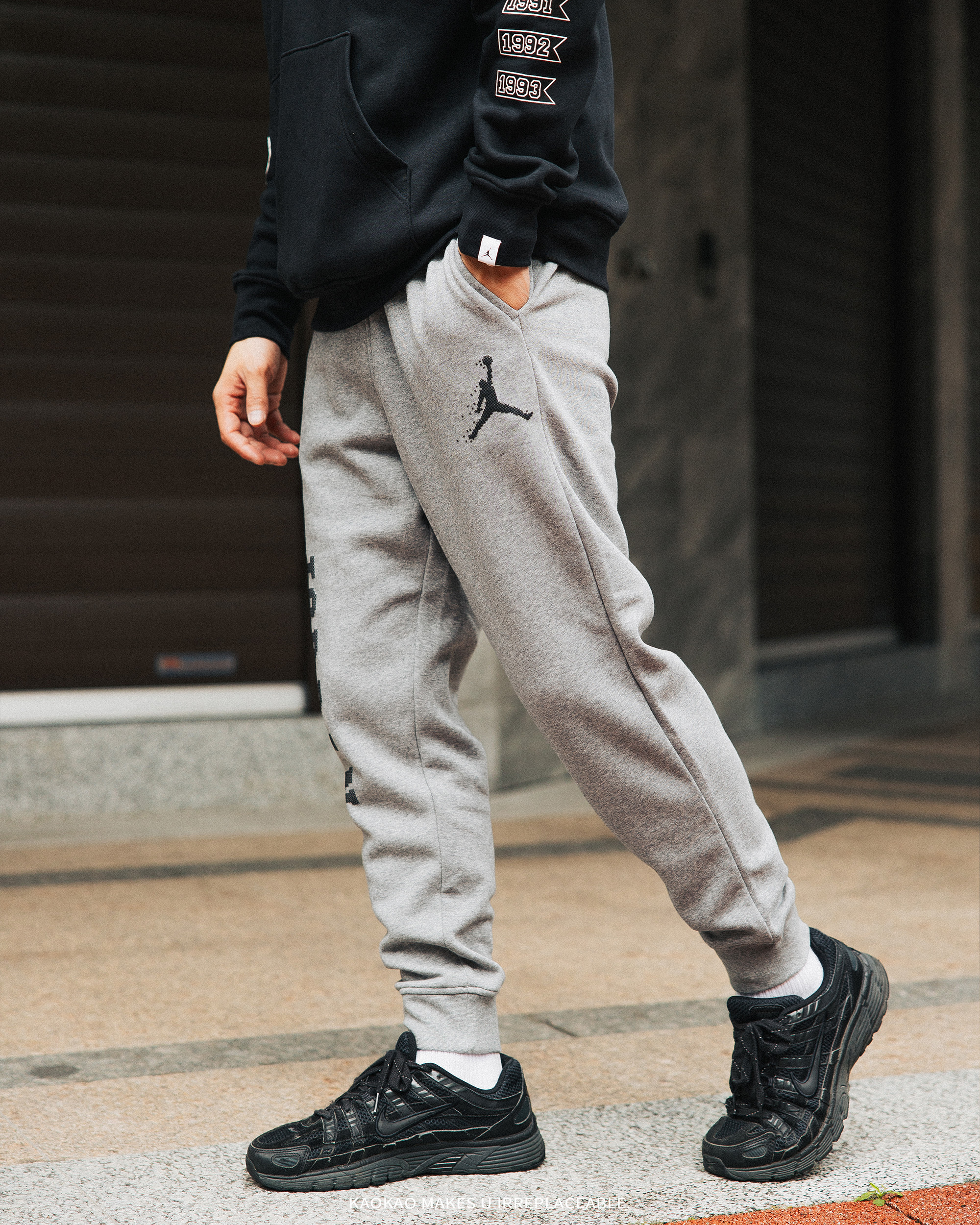 NIKE Jordan Essentials Holiday 男女款 保暖 抽繩 喬丹棉褲【FD7468-011/091】